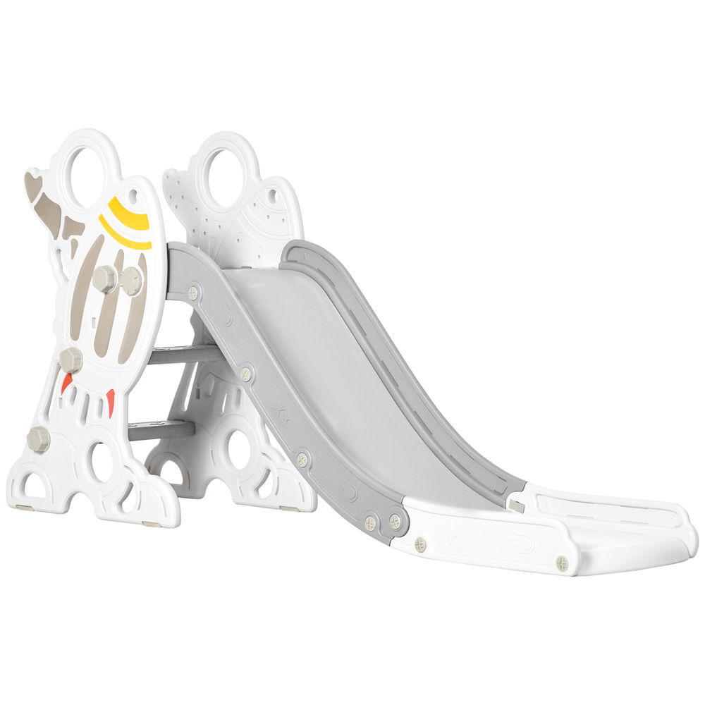 Aiyplay escorregador para enfants de 18-36 meses com 3 degraus antiderrapantes carga máxima 30 kg para interior casa 157x46,5x80 cm gris