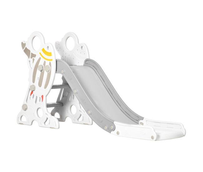 Aiyplay escorregador para enfants de 18-36 meses com 3 degraus antiderrapantes carga máxima 30 kg para interior casa 157x46,5x80 cm gris