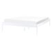 Beliani Cama Aço VAURS 147x206 Beliani Cama Aço VAURS 147x206 Branco