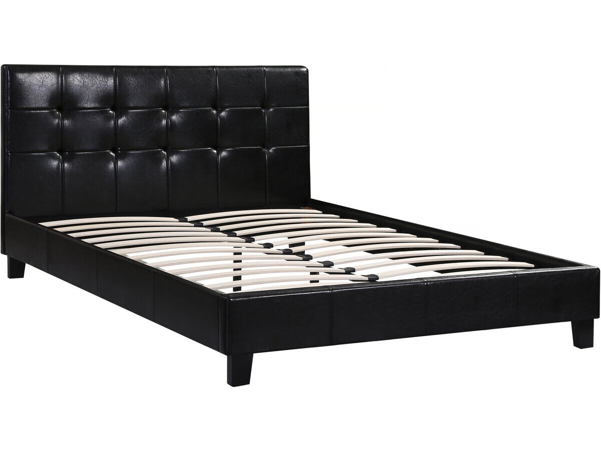 Cama "julia" - 140 x 190 cm - noir