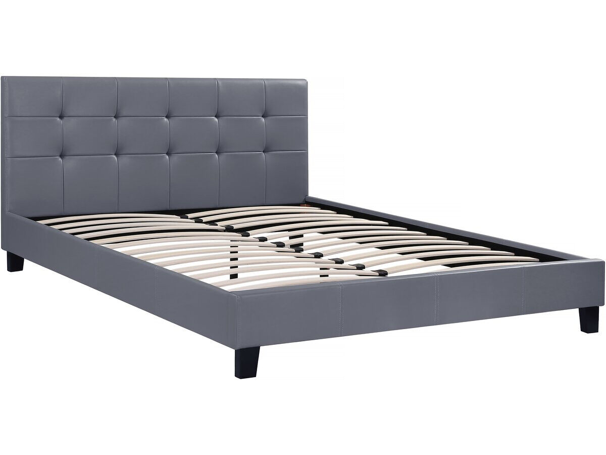 Cama"julia" - 140 x 190 cm - cinza