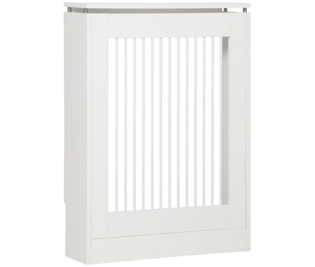 Homcom cobertura de radiador cobertura de radiador moderno de mdf com prateleira superior para sala de estar dormitório escritório 60x18x84 cm