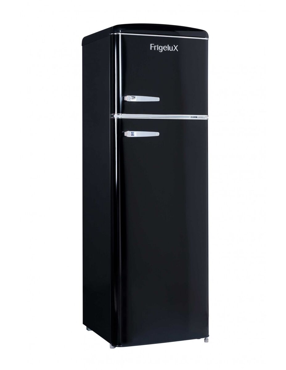 Frigorífico 2 portas - estilo retro / vintage - frigelux rfdp246rna++ - preto / black - classe e