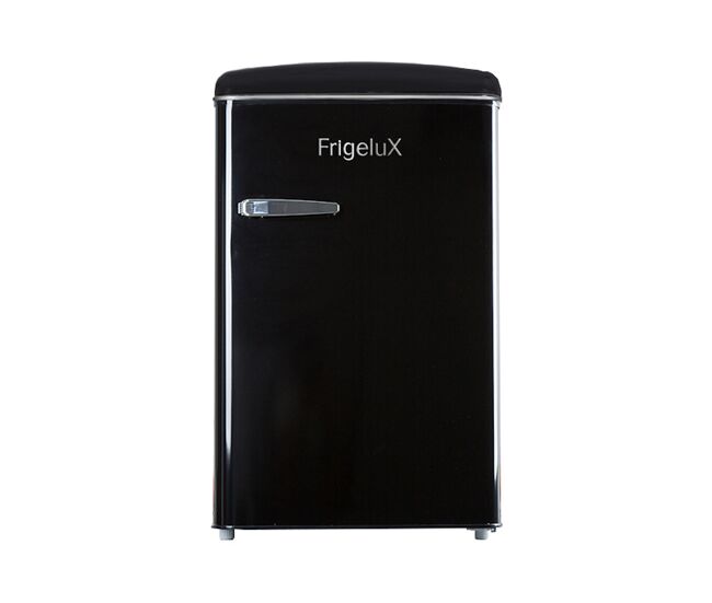Frigorífico mini bar com congelador - estilo retro / vintage - frigelux r4tt108rne - preto / black - classe e