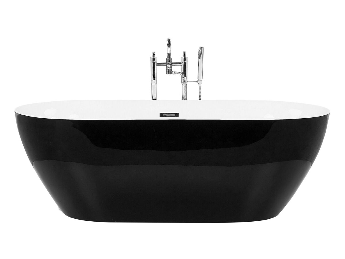 Beliani Bañera independiente CARRERA 75x150 Preto