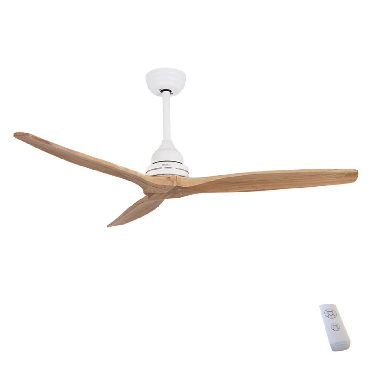 Cecotec ventoinha de teto de 65 w e 52’’ com luz led, comando à distância, 3 velocidades, 3 pás e modo winter-summer.