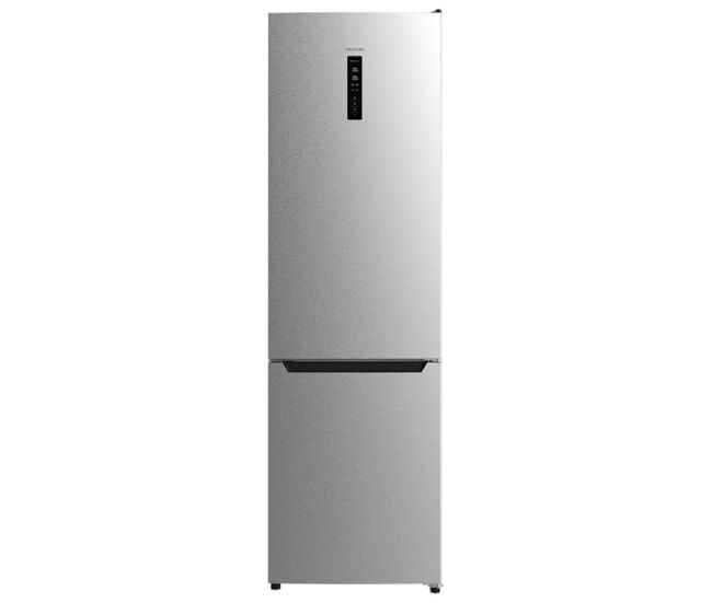 Cecotec frigorífico combi inox com capacidade de 356 l, 200 cm de altura e 60 cm de largura, classe d, com sistema multi air