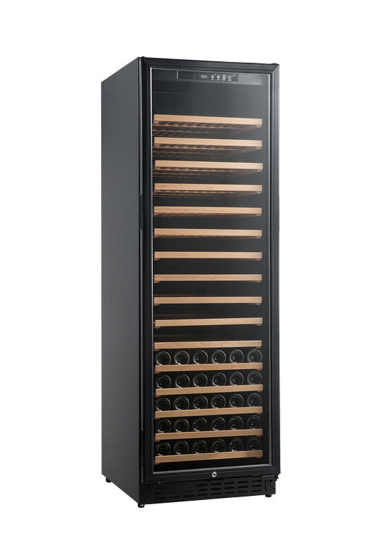 Cave de Vinho 166 garrafas Vinobox 168 GC 1T Preto Livre ou Encastre Monotemperatura