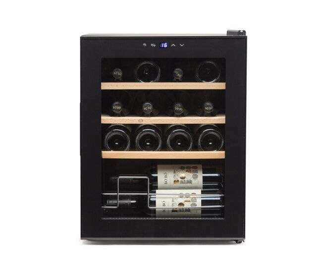 Cave de vinho 16 garrafas vinobox 16 pro monotemperatura compressor