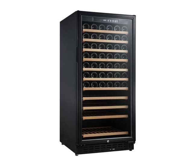 Cave de vinho 111 garrafas vinobox 110 gc 2t noir instalação livre ou encastre duas zonas de temperatura