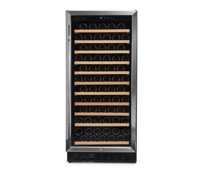 Cave de vinho 116 garrafas vinobox 110 gc 1t inox instalação livre ou encastre monotemperatura