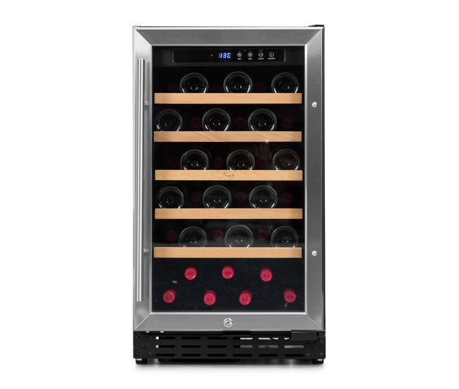 Cave de vinho 34 garrafas vinobox 40 gc 1t inox instalação livre ou encastre monotemperatura