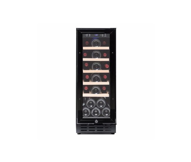 Cave de vinho 20 garrafas vinobox 20 design noir slim instalação livre ou encastre monotemperatura