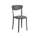 Beliani Silla de comedor VIESTE Beliani Silla de comedor VIESTE Cinza Escuro