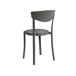 Beliani Silla de comedor VIESTE Beliani Silla de comedor VIESTE Cinza Escuro