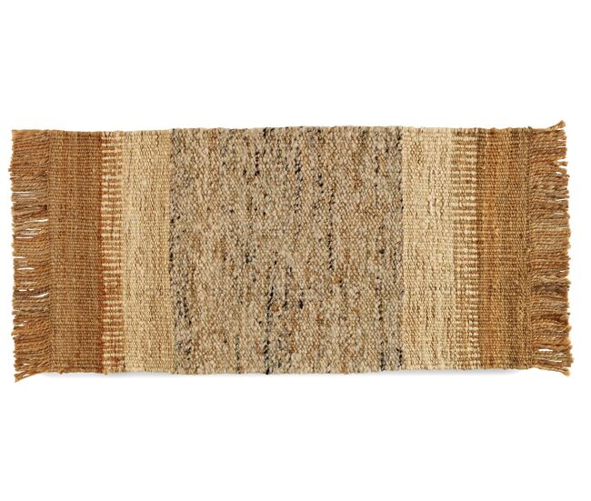 Tapete de juta/lã 60x120 cm