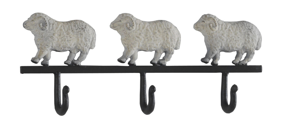 Conjunto 2 cabides de metal 3 ganchos