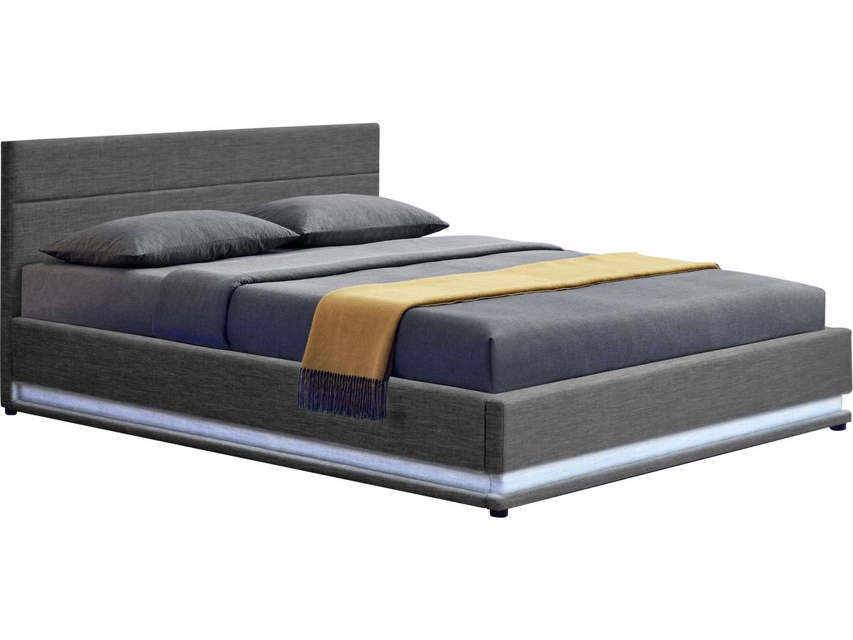 Cama LED com baú 151x203