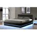 Cama LED com baú 151x203 Cama LED com baú 151x203 Cinza Escuro