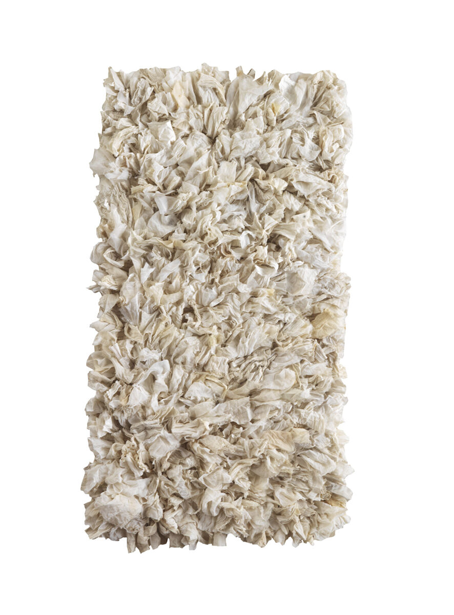 Tapete de poliéster de algodão branco 60x120 cm
