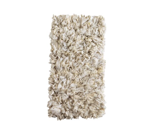 Tapete de poliéster de algodão branco 60x120 cm