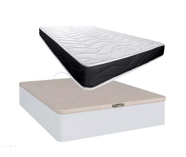 Cama canapé dobrável + colchão enrolado 150cm