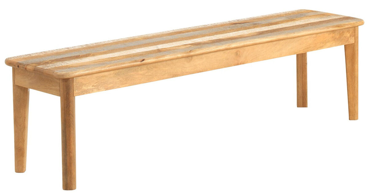 Banco De Madeira De Mango Maciço Envelhecido