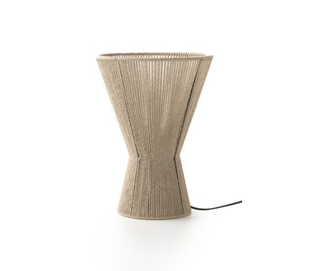 Lâmpada de mesa de juta