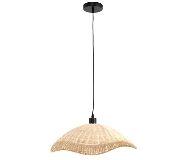 Lâmpada de teto de fibras naturais