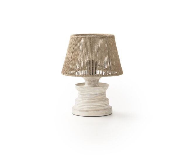 Lâmpada de mesa de juta