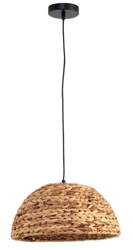 Lâmpada de teto de fibras naturais