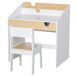 Secretária para Crianças MDF HOMCOM Secretária para Crianças MDF HOMCOM Branco