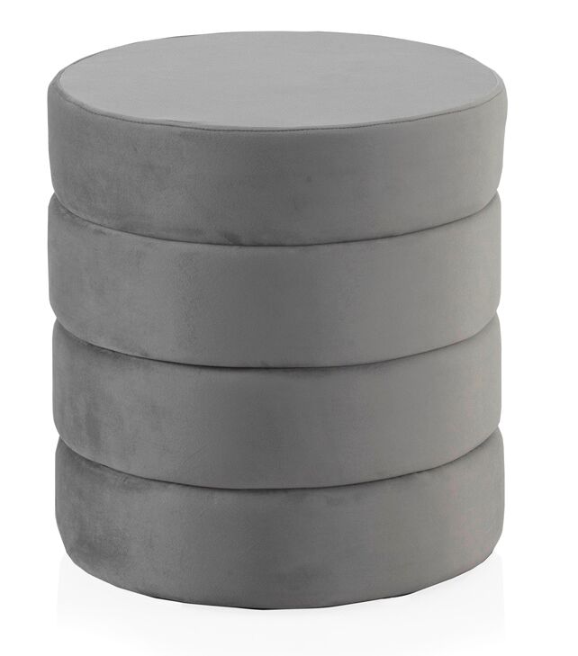 Pouf Estofado De Veludo