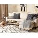 Beliani Almofada decorativa BENZOIN Beliani Almofada decorativa BENZOIN Branco/ Bege