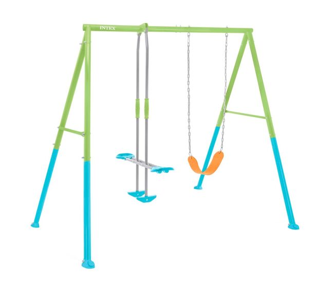 Balanço de jardim infantil com gangorra intex