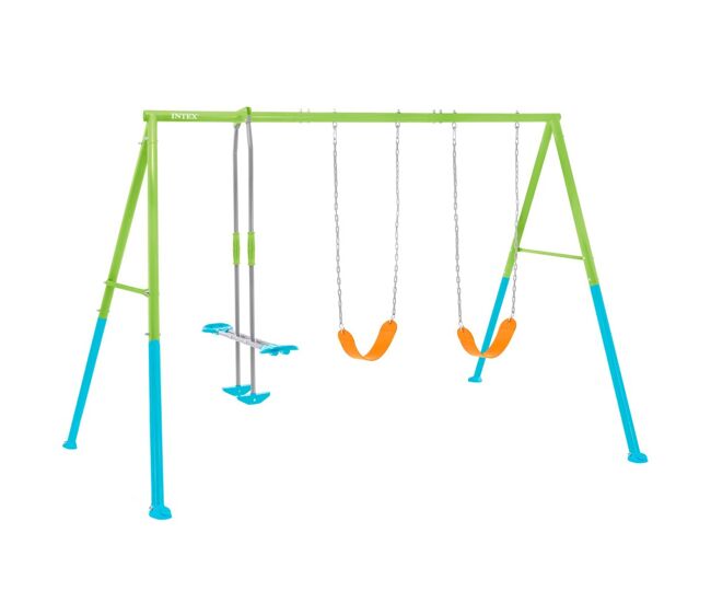 Balanço de jardim duplo com balancim intex