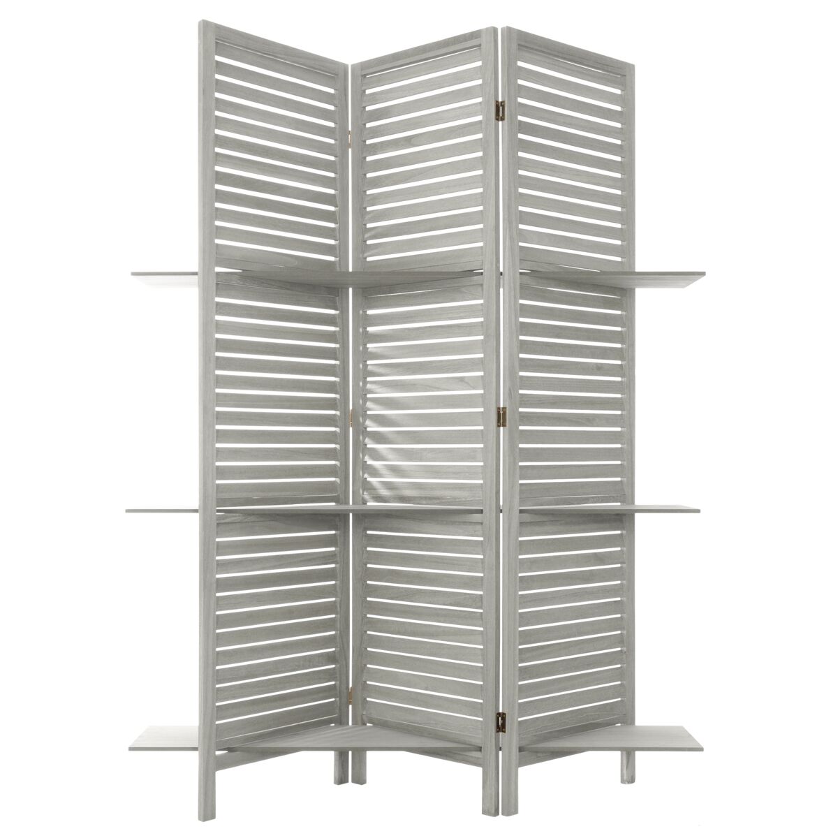 Biombo 3 folhas cinza