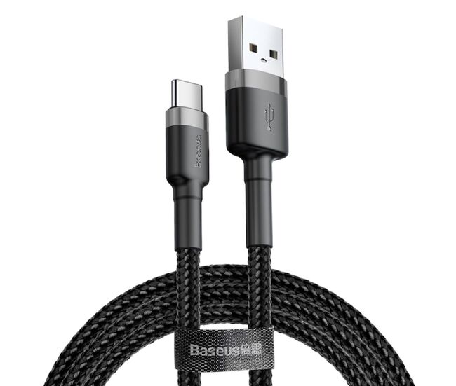 Cabo usb c baseus catklf-bg1 noir 23 1 m