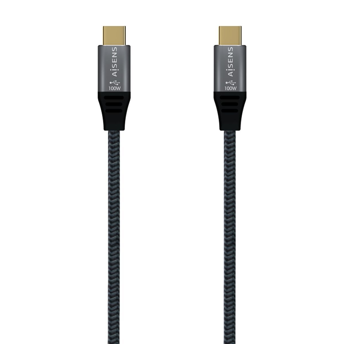 Cabo usb-c aisens a107-0671 cinzento 1 m