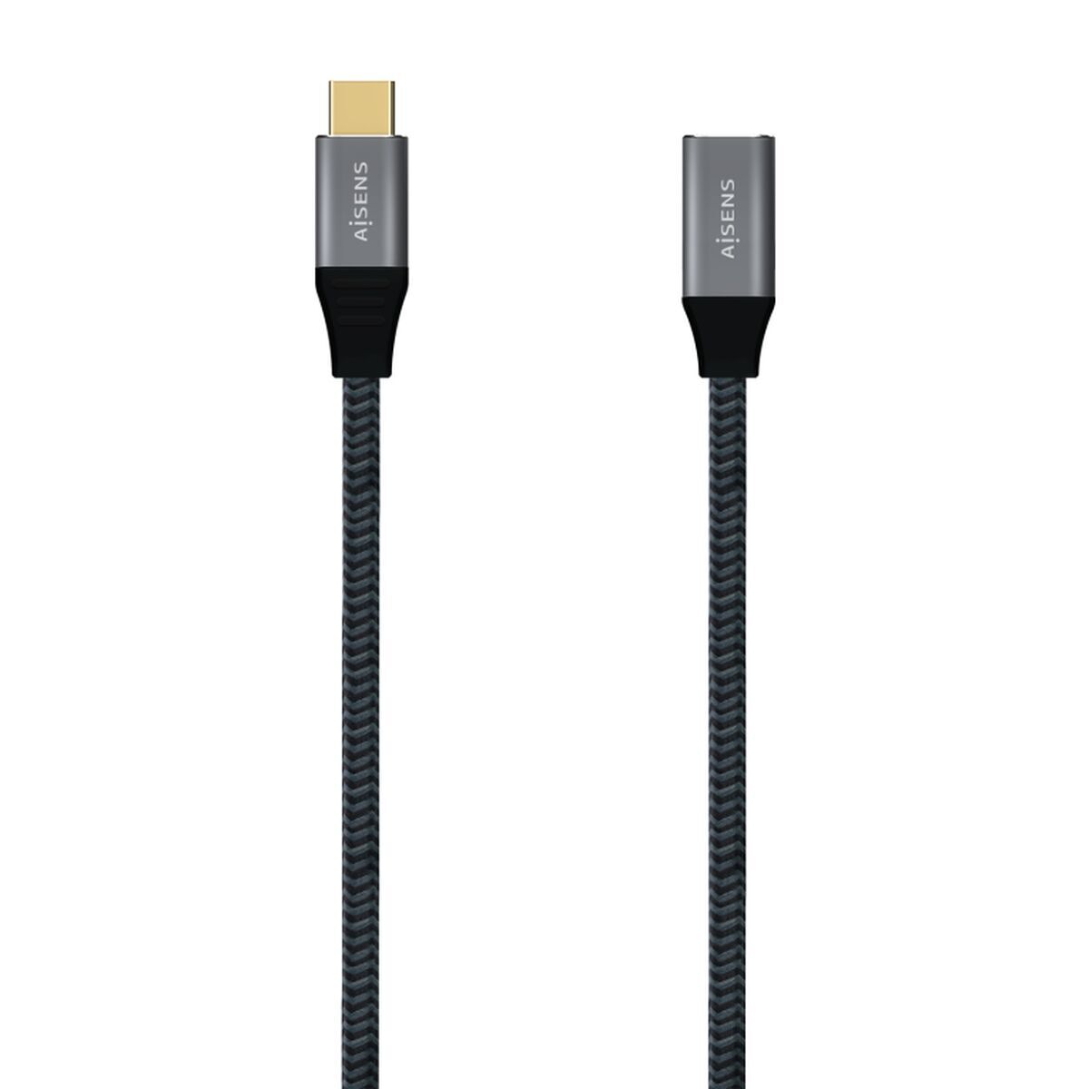 Cabo usb-c aisens a107-0635 cinzento 1 m