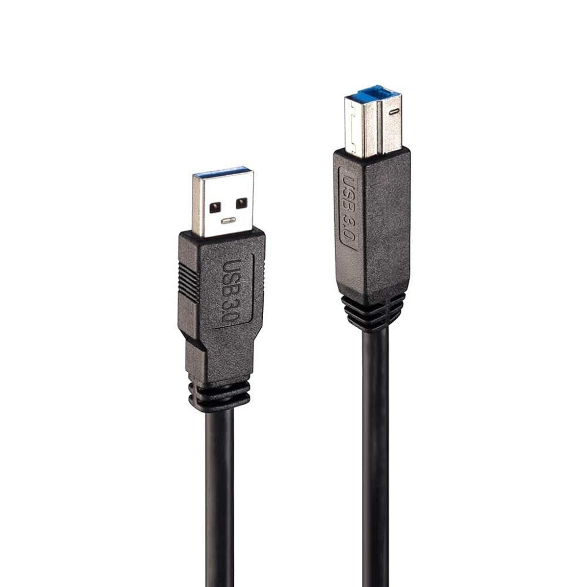 Cabo usb a para usb b lindy 43098 10 m preto