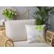 Beliani Almofada decorativa PEPEROMIA Beliani Almofada decorativa PEPEROMIA Branco