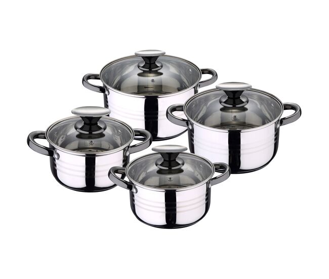 Bateria 8pc aço inoxidável adequado para indução san ignacio prevacio collection