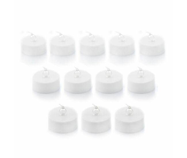 Conjunto de velas de chá led romandle innovagoods 12 unidades
