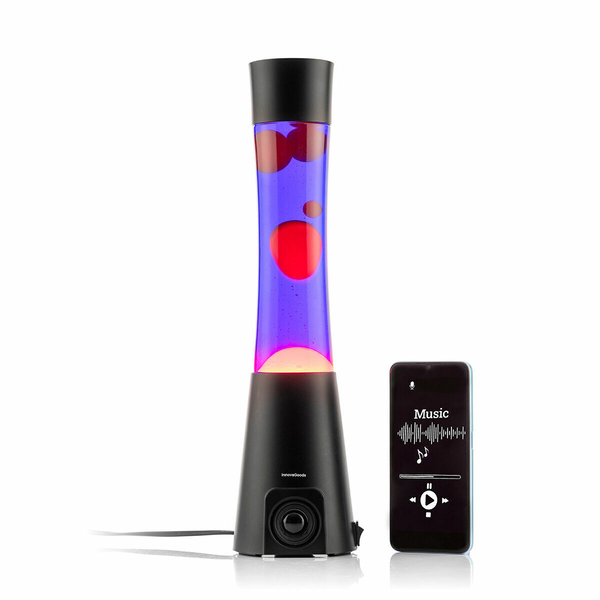 Candeeiro de lava com alta voz maglamp innovagoods