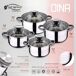 8 peças Bateria de cozinha Bateria 8 peças Bateria de cozinha Bateria Multicor
