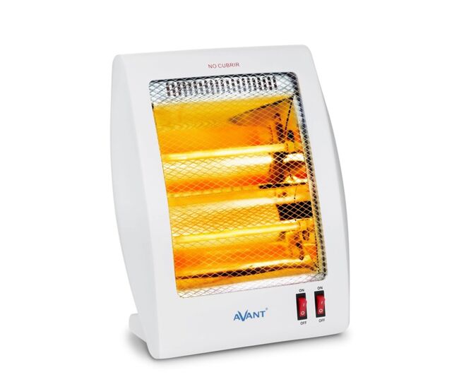 Avant av7554 - fogão elétrico quartzo com 2 tubos, 800w com 2 níveis de potência: 400 w - 800 w. interruptor anti-tombamento, proteção térmica. cor