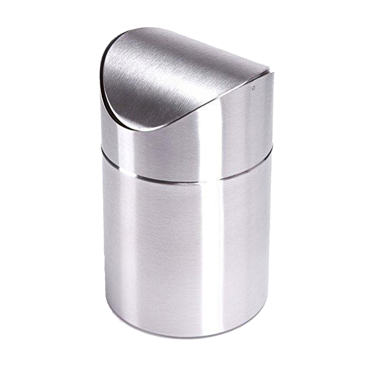 Msv garbage can com uma capacidade de 1,5 litros de acier inox com tampa de 12 x 17 cm.