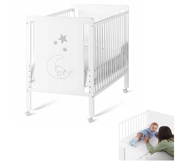 Berço co-sleeping indi 120x60 + kit co-sleeping. dos 0 aos 3 anos