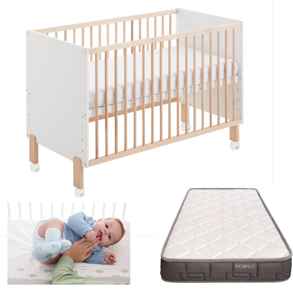 Berço de co-sleeping Umami + colchão Morfeo + 4 rodas